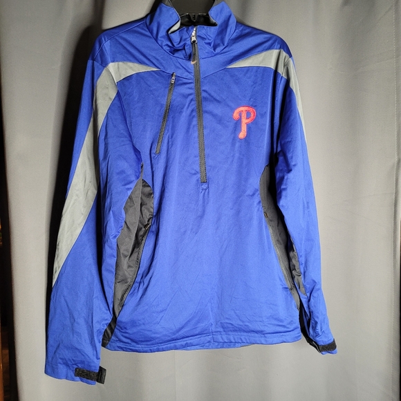 Phillies Half Zip Spring Jacket Pullover Size Medium M - Picture 3 of 7